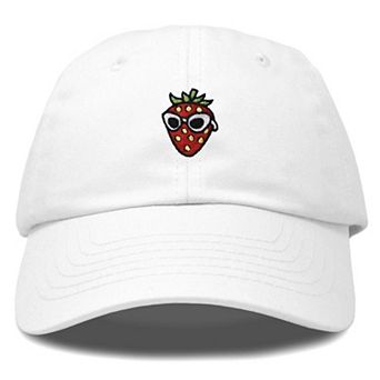 Dalix Strawberry Embroidered Casual Cap