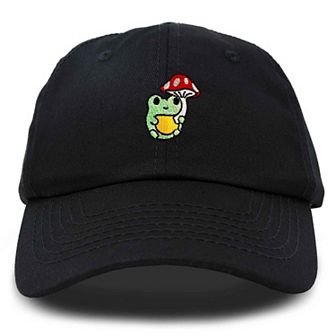 Dalix Mushroom Frog Embroidered Hat