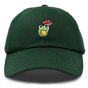 Dalix Mushroom Frog Embroidered Hat