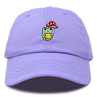 Dalix Mushroom Frog Embroidered Hat