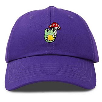 Dalix Mushroom Frog Embroidered Hat