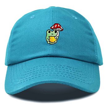 Dalix Mushroom Frog Embroidered Hat