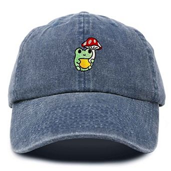 Dalix Mushroom Frog Embroidered Hat