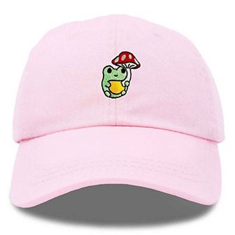 Dalix Mushroom Frog Embroidered Hat
