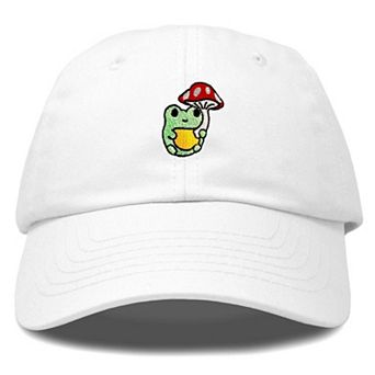 Dalix Mushroom Frog Embroidered Hat