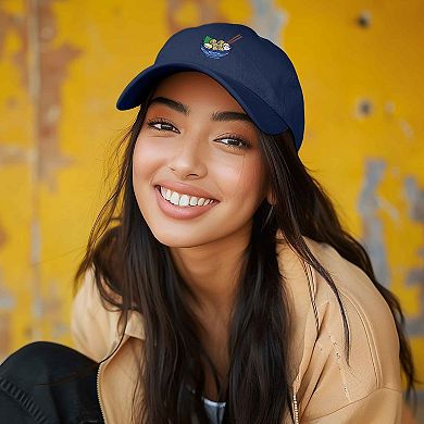 Dalix Noodles Embroidered Casual Cap
