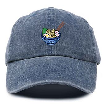 Dalix Noodles Embroidered Casual Cap