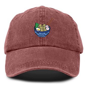 Dalix Noodles Embroidered Casual Cap