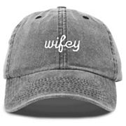 Wifey Vintage Embroidered Dad Hat - Adjustable Cotton Baseball Cap, Distressed Style, Unisex