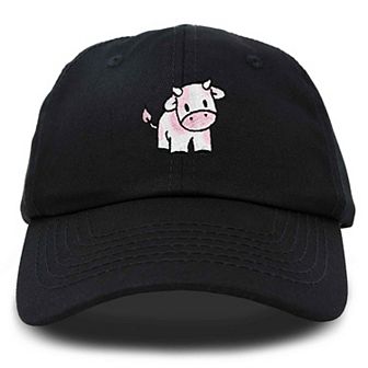 Dalix Strawberry Cow Embroidered Cap