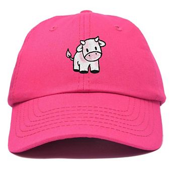 Dalix Strawberry Cow Embroidered Cap