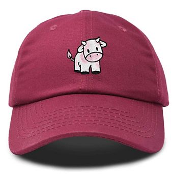 Dalix Strawberry Cow Embroidered Cap