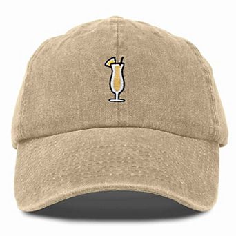 Dalix Pina Colada Embroidered Dad Cap