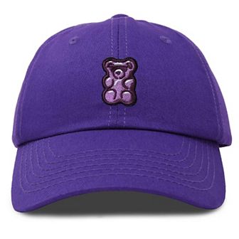 Dalix Purple Gummy Embroidered Cap