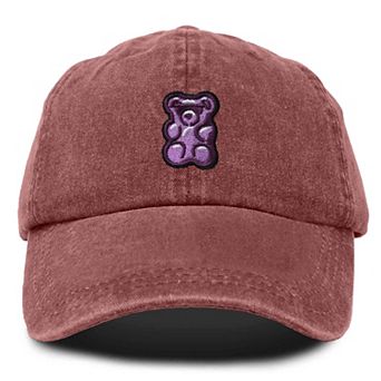 Dalix Purple Gummy Embroidered Cap