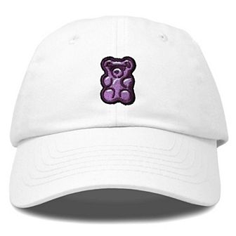 Dalix Purple Gummy Embroidered Cap