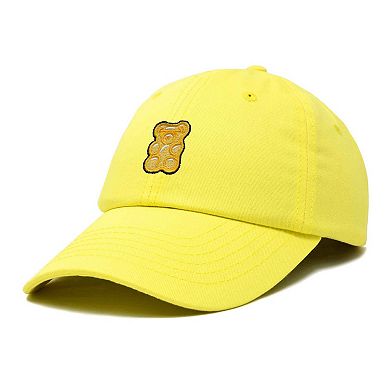 Dalix Yellow Gummy Embroidered Dad Cap
