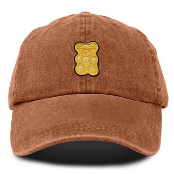Dalix Yellow Gummy Embroidered Dad Cap