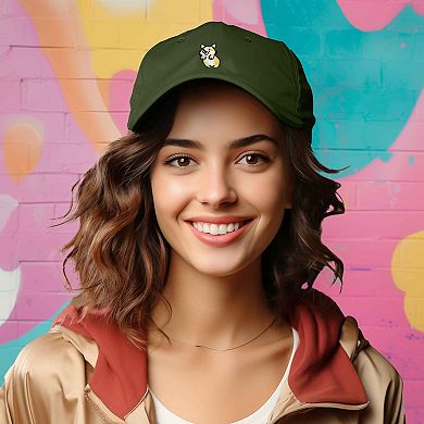 Dalix Leaping Corgi Embroidered Cap