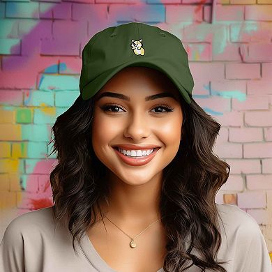 Dalix Leaping Corgi Embroidered Cap