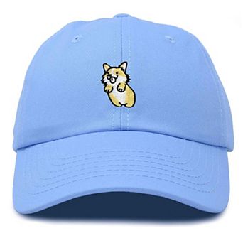 Dalix Leaping Corgi Embroidered Cap