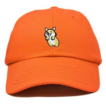 Dalix Leaping Corgi Embroidered Cap