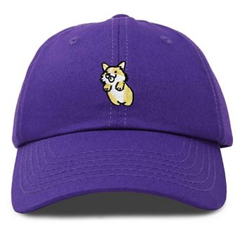 Dalix Leaping Corgi Embroidered Cap