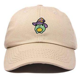 Dalix Sorcerer Frog Embroidered Dad Hat