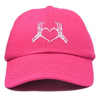 Dalix Skeleton Heart Embroidered Dad Hat