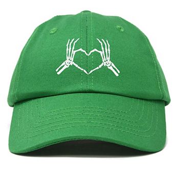 Dalix Skeleton Heart Embroidered Dad Hat