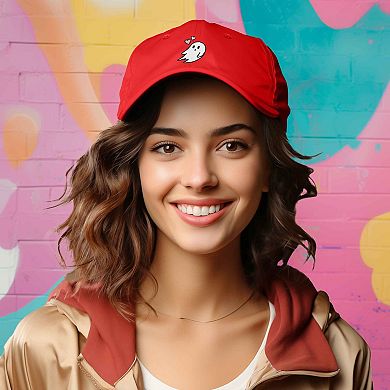 Dalix Heartly Ghost Embroidered Cap