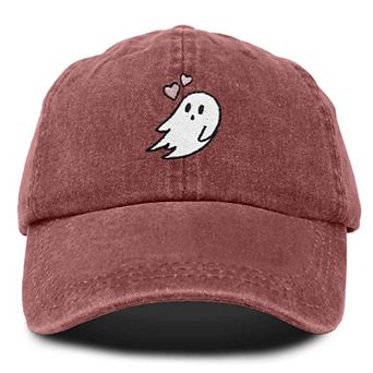 Dalix Heartly Ghost Embroidered Cap