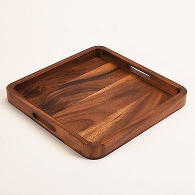 15" Square Serving Tray - Solid Bottom