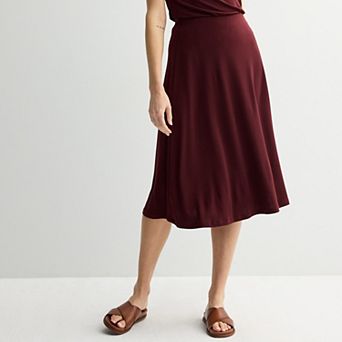 Petite Nine West Midi Skirt