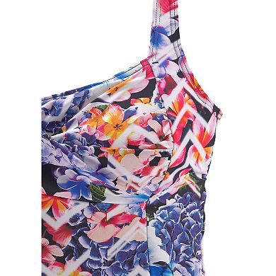 Lascana Women's Floral Mix Underwire Tankini Top