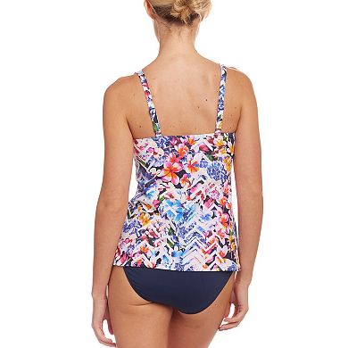 Lascana Women's Floral Mix Underwire Tankini Top