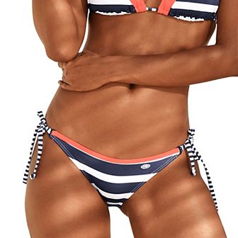 Lascana Women's Striped Cheeky Bikini Bottom
