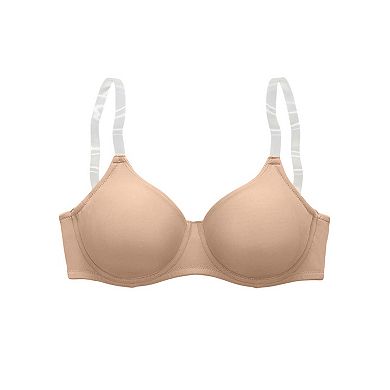 Lascana Women's Clear Strap Underwire T-Shirt Bra