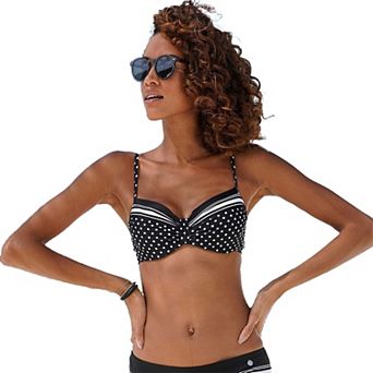 Lascana Women's Dotted Underwire Bikini Top