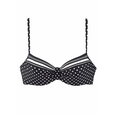 Lascana Women's Dotted Underwire Bikini Top