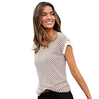 Lascana Women's Rounded Neckline Top