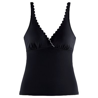 Lascana Women's Scalloped Underwire Tankini Top