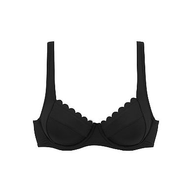 Lascana Women's Scalloped Underwire Bikini Top