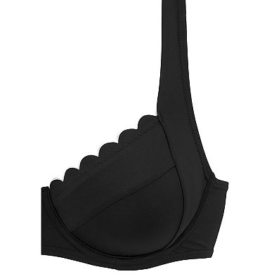 Lascana Women's Scalloped Underwire Bikini Top
