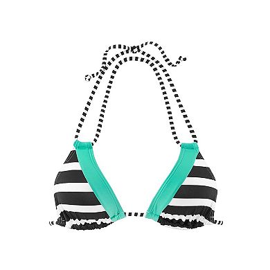 Lascana Women's Striped Triangle Bikini Top