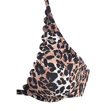 Lascana Women's Leopard Print Underwire Bikini Top