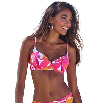 Lascana Women's Mix Print Underwire Bikini Top