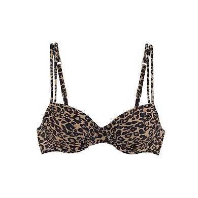 Lascana Women's Leopard Print Underwire Bikini Top