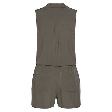Lascana Women's Sleeveless Drawstring Romper