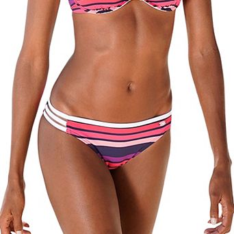 Lascana Women's Strappy Striped Bikini Bottom